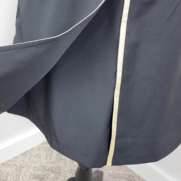 Lady Hagen Black And Gold Regal Binding Golf/Pickleball Skirt/Skort Sz 10 - Picture 5 of 16